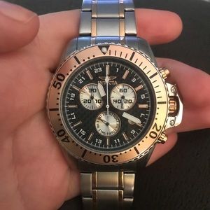 Pro Diver Chronograph Rose Gold-Plated Men's Watch